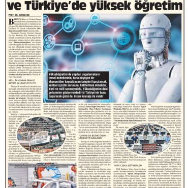 Endüstri 4.0, dijital dönüşüm ve Türkiye’de yüksek öğretim